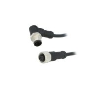 Cable: for sensors/automation; PIN: 4; M12-M12; 1m; plug; plug; 250V | M12A04FL12AMRSD001  | M12A04FL-12AMR-SD001