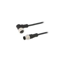 Cable: for sensors/automation; PIN: 4; M12-M12; 1m; plug; plug; 250V | M12A04ML12AFRSD001  | M12A04ML-12AFR-SD001