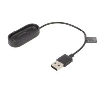 Cable: for smartwatch charging; 0.2m; Xiaomi Mi Band 4; black; 1A | AK-SW-13  | AK-SW-13