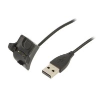 Cable: for smartwatch charging; Huawei; 1m; 1A; black | AK-SW-03 | AK-SW-03