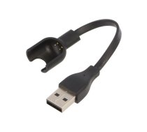 Cable: for smartwatch charging; Xiaomi; 0.1m; 1A; black | AK-SW-11 | AK-SW-11