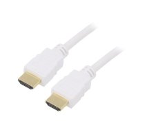 Cable; HDCP 2.2,HDMI 2.0; HDMI plug,both sides; PVC; 10m; white | GOOBAY-61024  | 61024