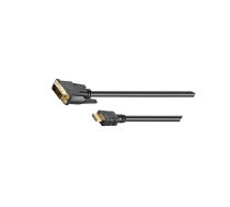 Cable; HDMI 1.4; DVI-D (18+1) plug,HDMI plug; 10m; black | HDMI-DV020G.100  | 51586