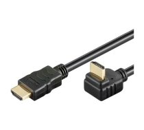Cable; HDMI 1.4; HDMI plug,HDMI plug 270°; 0.5m; black | HDMI.HE080.005  | 44907