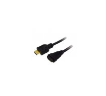 Cable; HDMI 1.4; HDMI socket,HDMI plug; 2m; black | CH0056  | CH0056