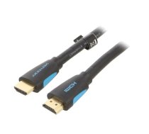Cable; HDMI 2.0; HDMI plug,both sides; PVC; 10m; black; 30AWG | VAA-M02-B1000  | VAA-M02-B1000