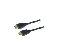Cable; HDMI 2.0; HDMI plug,both sides; PVC; 1m; black; 30AWG | AK-330107-010-S  | AK-330107-010-S