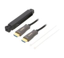 Cable; HDMI 2.0; HDMI plug,both sides; textile; 20m; black | CCBP-HDMI-AOC-20M  | CCBP-HDMI-AOC-20M