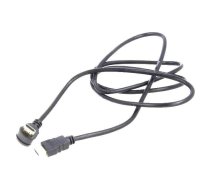 Cable; HDMI 2.0; HDMI plug,HDMI plug 90°; Len: 1.5m; black; 30AWG | SAVKABELCL-108  | SAVKABELCL-108