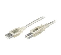 Cable; High Speed,USB 2.0; USB A plug,USB B plug; 1.8m; Cu; PVC | USB-AB/1.8TR | 68972