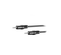 Cable; Jack 2.5mm 3pin plug,both sides; 1.5m; black | CABLE-443 | 50457