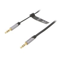 Cable; Jack 3.5mm 3pin plug,both sides; 0.5m; black | BAPHD | BAPHD