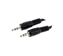 Cable; Jack 3.5mm 3pin plug,both sides; 5m; black | BQC-JPSJPS-0500 | BQC-JPSJPS-0500