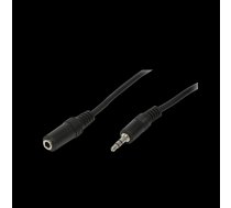 Cable; Jack 3.5mm socket,Jack 3.5mm plug; 3m; black | CA1054  | CA1054