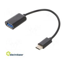 Cable; OTG,USB 2.0; USB A socket,USB C plug; 0.2m; black; bag | EB1372786770# | 3100001870163