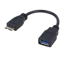 Cable; OTG,USB 3.0; USB A socket,USB B micro plug; 0.15m; black | AK-AD-30  | AK-AD-30