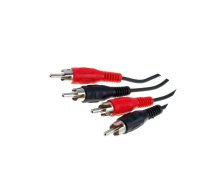 Cable; RCA plug x2,both sides; 1.5m; Plating: nickel plated | CABLE-452 | 50028