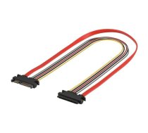 Cable: SATA; Micro SATA socket,Micro SATA plug; 0.3m | SATA-EXT/0.3  | 93945