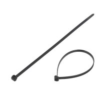 Cable tie; externally serrated; L: 200mm; W: 4.6mm; polyamide; 225N | T50ROS-PA66HS-BK  | 118-05050