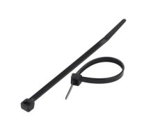 Cable tie; L: 120mm; W: 4.8mm; polyamide; 222N; black; Ømax: 30mm | FIX-S-4.8X120/BK  | FIX-S-4.8X120/BK