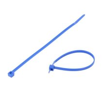 Cable tie; L: 150mm; W: 3.5mm; polyamide; 135N; blue; Ømax: 35mm; T30R | T30R-PA66-BU  | 111-03008