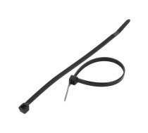 Cable tie; L: 160mm; W: 4.8mm; polyamide; 222N; black; Ømax: 40mm | FIX-S-4.8X160/BK  | FIX-S-4.8X160/BK