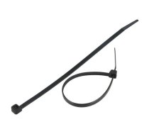 Cable tie; L: 180mm; W: 4.8mm; polyamide; 222N; black; Ømax: 42mm | FIX-S-4.8X180/BK  | FIX-S-4.8X180/BK