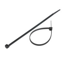 Cable tie; L: 185mm; W: 4.8mm; polyamide; 222N; black; Ømax: 44mm | FIX-S-4.8X185/BK  | FIX-S-4.8X185/BK