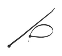 Cable tie; L: 250mm; W: 4.8mm; polyamide; 222N; black; Ømax: 66mm | FIX-S-4.8X250S/BK  | FIX-S-4.8X250S/BK