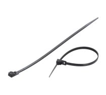 Cable tie; multi use; L: 200mm; W: 4.8mm; polyamide; 222N; black | FIX-TR-4.8X200/BK  | FIX-TR-4.8X200/BK