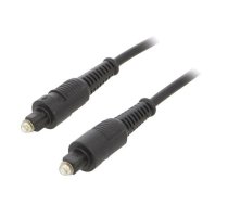Cable; Toslink plug,both sides; 1m; black; Øcable: 5mm | CC-OPT-1M | CC-OPT-1M