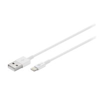 Cable; USB 2.0; Apple Lightning plug,USB A plug; 1m; white | USB-LIGHT/1.0WH  | 54600