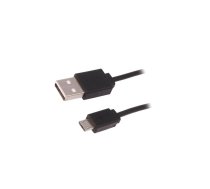 Cable; USB 2.0; USB A plug,USB B micro plug; 1m; black | QOLTEC-50499  | 50499