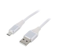 Cable; USB 2.0; USB A plug,USB B micro plug; gold-plated; 1m | CC-USB2B-AMMBM1BW2  | CC-USB2B-AMMBM-1M-BW2