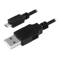 Cable; USB 2.0; USB A plug,USB B micro plug; nickel plated; 0.6m | CU0057 | CU0057