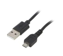 Cable; USB 2.0; USB A plug,USB B micro plug; nickel plated; 0.6m | AK-USB-05  | AK-USB-05