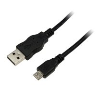 Cable; USB 2.0; USB A plug,USB B micro plug; nickel plated; 3m | CU0059 | CU0059