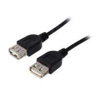 Cable; USB 2.0; USB A socket,both sides; nickel plated; 1.8m | AK-USB-06 | AK-USB-06