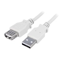 Cable; USB 2.0; USB A socket,USB A plug; nickel plated; 1.8m | CU0010 | CU0010