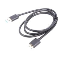 Cable; USB 3.0,USB 3.1; USB A plug,USB B micro plug; 1m; black | SAVKABELCL-102  | SAVKABELCL-102
