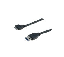 Cable; USB 3.0; USB A plug,USB B micro plug; nickel plated; 1.8m | AK-300116-018-S  | AK-300116-018-S