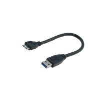 Cable; USB 3.0; USB A plug,USB B micro plug; nickel plated | AK-300117-003-S  | AK-300117-003-S