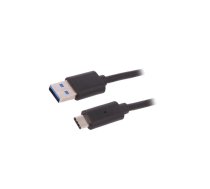 Cable; USB 3.0; USB A plug,USB C plug; 1.2m | QOLTEC-50491 | 50491