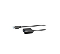 Cable; USB 3.0; USB A socket,USB A plug; 5m; black; PVC; 5Gbps | A-USB3.0-EXTENDER | 95727