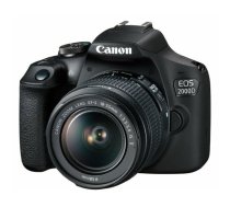 Canon EOS 2000D BK 18-55 IS II EU26 SLR Camera Kit 24.1 MP CMOS 6000 x 4000 pixels Black | 2728C003 | 4549292111859 | 993214079
