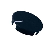 Cap; ABS; black; push-in; Pointer: white; round | A4131100 | A4131100