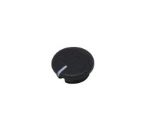 Cap; ABS; black; push-in; Pointer: white; round | A4113100 | A4113100