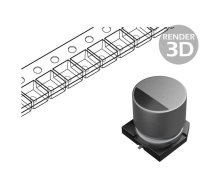 Capacitor: electrolytic; SMD; 47uF; 10VDC; Ø5x5.4mm; ±20%; 1000h | EEEHA1A470WR | EEEHA1A470WR