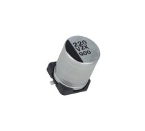 Capacitor: hybrid; H: 10.2mm; 220uF; 35VDC; 2A; SMD; ESR: 27mΩ; ZKU | EEHZK1V221UP | EEHZK1V221UP