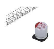 Capacitor: polymer; low ESR; H: 9.7mm; 180uF; 10VDC; SMD; ESR: 20mΩ | A765KN187M1ALAE020 | A765KN187M1ALAE020